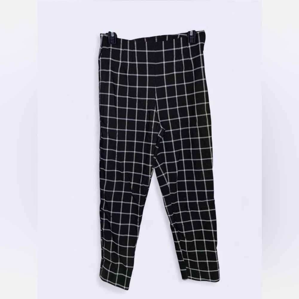Time and Tru Black and White Plaid Pants